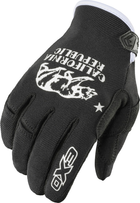 MOTO-FLEX GLOVES GOLDEN STATE BLACK/WHITE