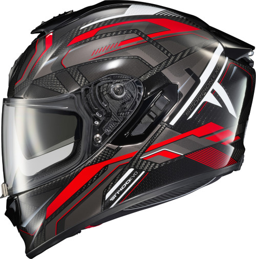EXO-ST1400 EVO CARBON HELMET HEX GLOSS RED