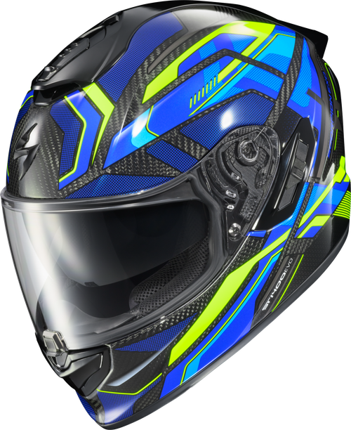 EXO-ST1400 EVO CARBON HELMET HEX GLOSS BLUE