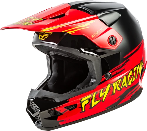 YOUTH KINETIC SURGE HELMET BLACK/RED/YELLOW