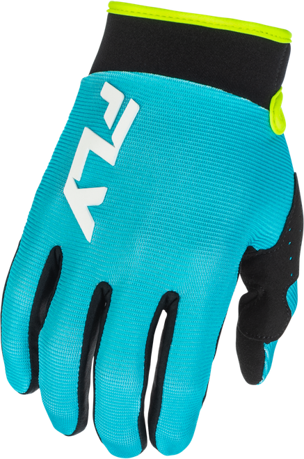 YOUTH F-16 GLOVES AQUA/BLACK/WHITE
