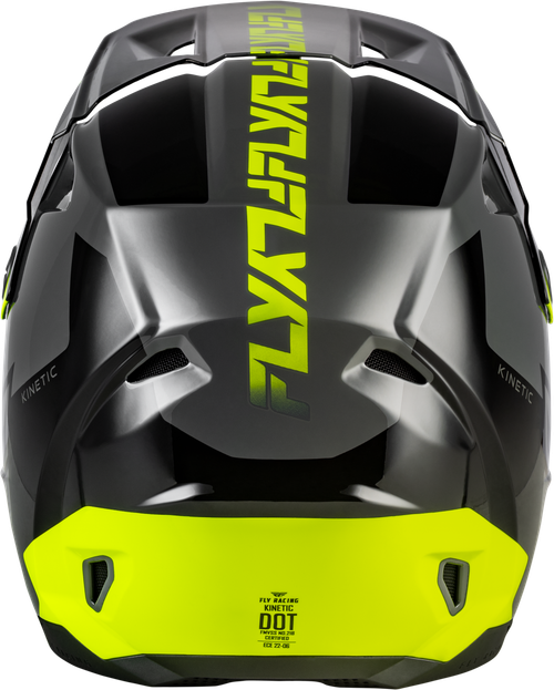 KINETIC CREST HELMET GREY/BLACK/HI-VIS