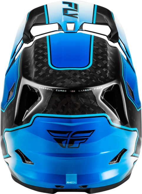 WERX-R FLOW CARBON HELMET BLACK CARBON/BLUE/WHITE