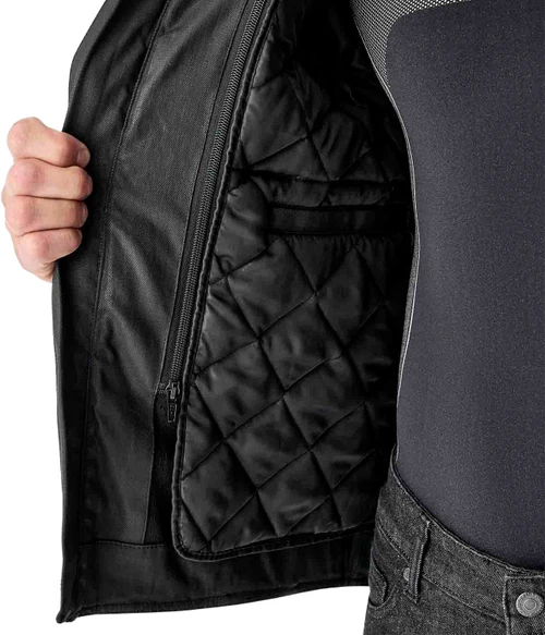 BRIXTON D3O JACKET BLACK TEXTILE