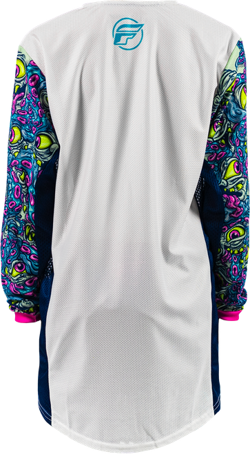YTH KINETIC MESH MUTANT JERSEY WHITE/BLUE/MULTI