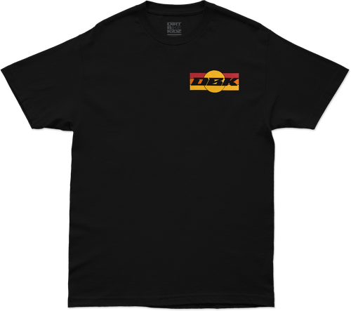SUNDAY STRIPE TEE BLACK