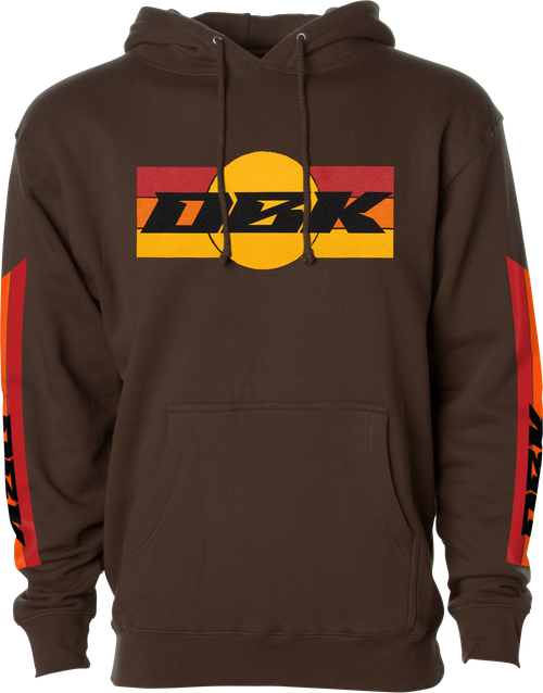 SUNDAY STRIPE HOODIE BROWN