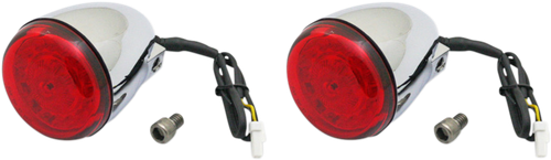 CUSTOM DYNAMICS - PB-IND-RTS-R-C - ProBEAM Turn Signals - Chrome/Red