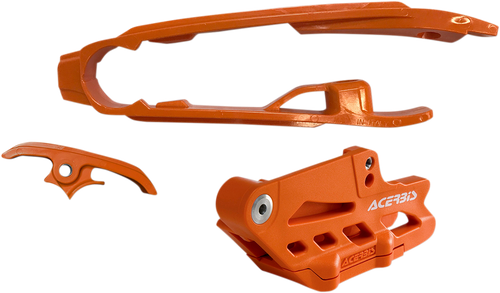 ACERBIS - 2462630036 - Chain Guide 2.0 and Slider Kit - Husqvarna/KTM/Gas Gas - Orange