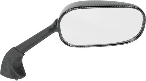 EMGO - 20-80543 - Mirror - Side View - Black/Carbon Fiber - Rectangle - Right - Yamaha