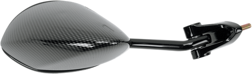 EMGO - 20-43064 - Mirror - Side View - Black/Carbon Fiber - Rectangle - Left - Kawasaki