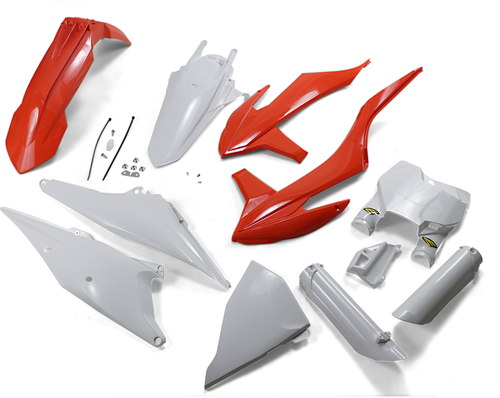 CYCRA - 1CYC-9326-02 - Body Kit - Powerflow - OEM Orange/White - KTM - SX/XC '19-'22