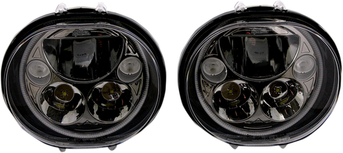 CUSTOM DYNAMICS - CDTB-575OV-B - LED Headlight - 5-3/4" - Black