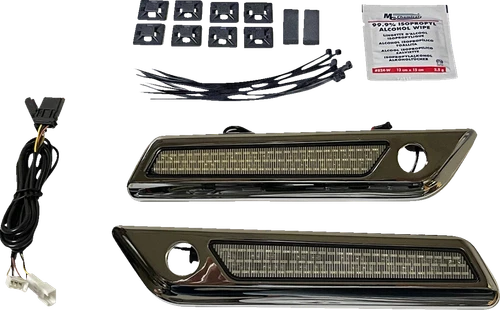CUSTOM DYNAMICS - CD-SBL-BCM-SC - Latch Light - Saddlebag - Smoke - Chrome