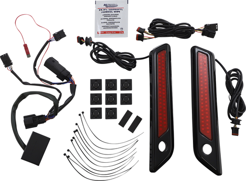 CUSTOM DYNAMICS - CD-SBL-DC-RB - Latch Light - Saddlebag - Dual Color - Red - Black