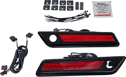 CUSTOM DYNAMICS - CD-SBL-DC4-RB - Latch Light - Saddlebag - Dual Color - Red - Black