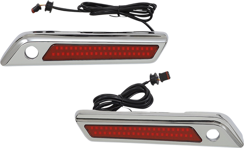 CUSTOM DYNAMICS - CD-SBL-DC4-RC - Latch Light - Saddlebag - Dual Color - Red - Chrome