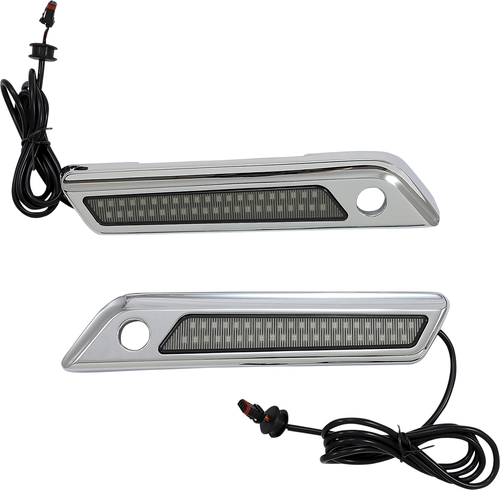 CUSTOM DYNAMICS - CD-SBL-DC4-SC - Latch Light - Saddlebag - Dual Color - Smoke - Chrome