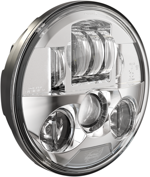 CUSTOM DYNAMICS - PB-7-IND-C - 7" Probeam LED Headlamp - Chrome - Indian
