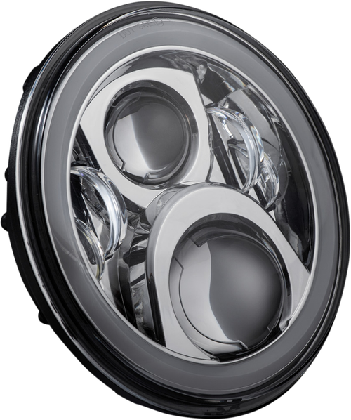 CUSTOM DYNAMICS - CD-7-14-C - Headlamp - 7" - LED - Chrome