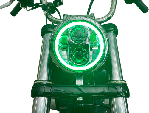 CUSTOM DYNAMICS - PG-575-B - ProGLOW 5-3/4" Headlamp - with Mounting Ring - Black