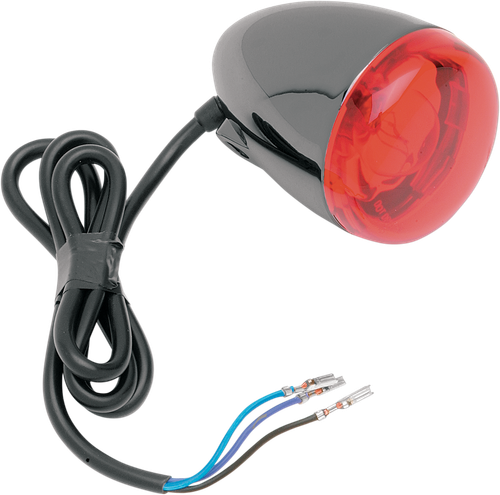 CHRIS PRODUCTS - 8500R-BN - Turn Signal - Black Nickel/Red