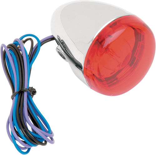 CHRIS PRODUCTS - 8887R - Turn Signal - Chrome/Red