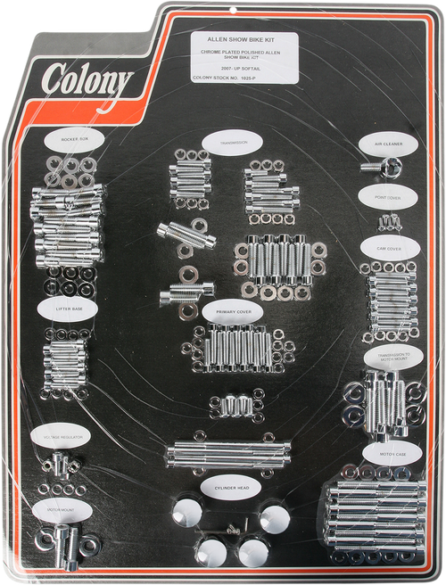 COLONY - 1025-P - Bolt Kit - Complete/Motor - Allen/SHOW - Softail