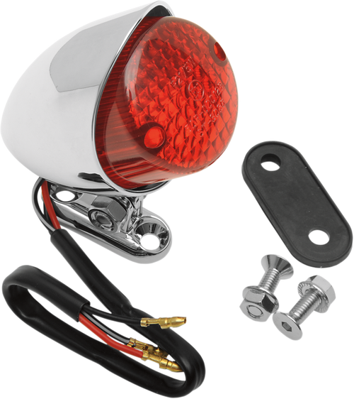 DRAG SPECIALTIES - 2010-0563 - Taillight - Bobber - Red Lens