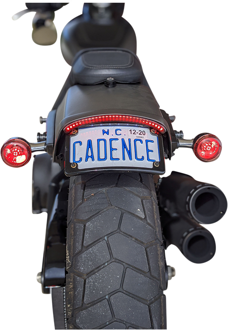 CUSTOM DYNAMICS - CD-FATBOB-R - LED Taillight with Turn Signal - Red