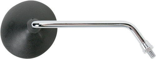 EMGO - 20-31902 - Mirror - Side View - Round - Black w/Chrome Stem - Right