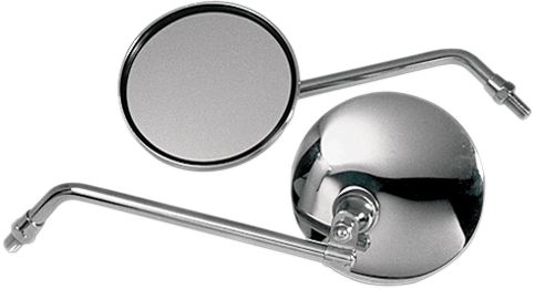 EMGO - 20-42410 - Mirror - CB-Style - Side View - Round - Chrome