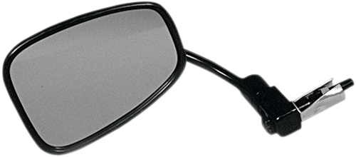 EMGO - 20-34010 - Mirror - Side View/Bar End - Rectangle - Curved - Black