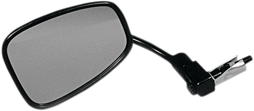 EMGO - 20-34010 - Mirror - Side View/Bar End - Rectangle - Curved - Black