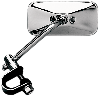 EMGO - 20-34812 - Mirror - Side View - Rectangle - 5" Stem - Chrome - Each - Universal
