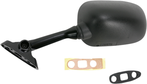 EMGO - 20-69722 - Mirror - Side View - Oval - Black - Left