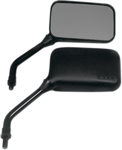 EMGO - 20-78253 - Mirror - GP Deluxe - Side View - Short - Rectangle - Black