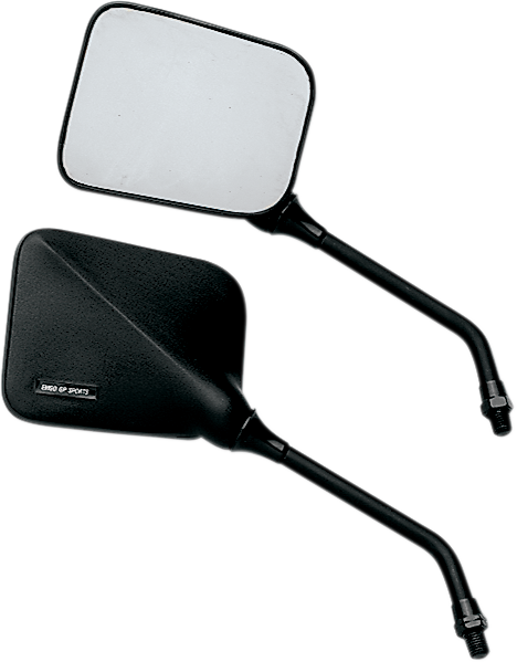 EMGO - 20-46220 - Mirror - GP Sport - Side View - Short - Rectangle - Black