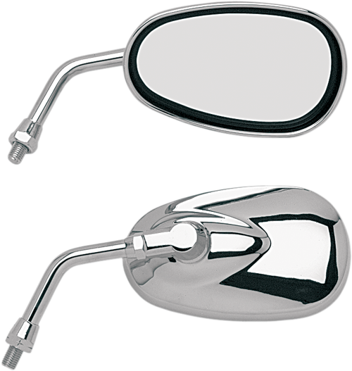 EMGO - 20-86835 - Mirror - 'Lil' Cruiser - Side View - Oval - Chrome - Left/Right