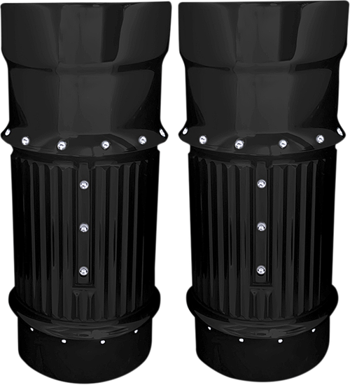 COVINGTONS - C1114-B - Fork Leg Bells - Black - Dimpled