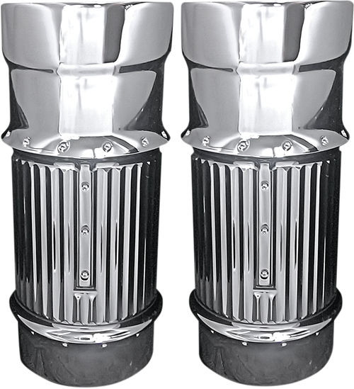 COVINGTONS - C1114-C - Fork Leg Bells - Chrome - Dimpled