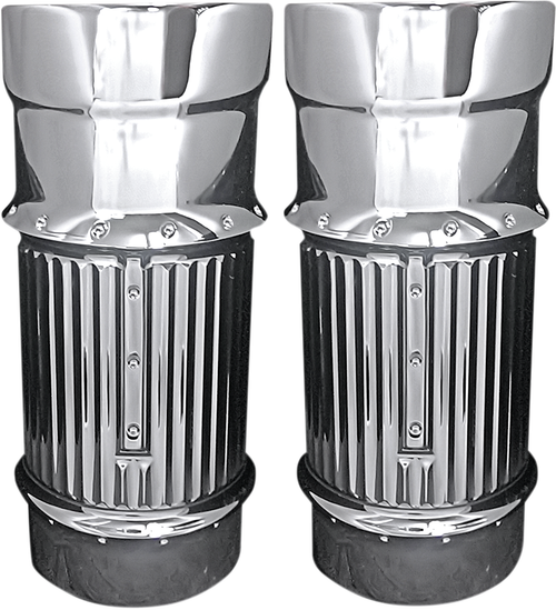 COVINGTONS - C1114-C - Fork Leg Bells - Chrome - Dimpled