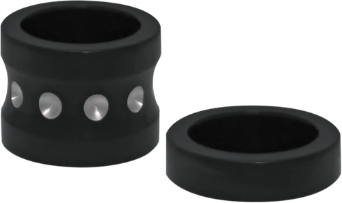 COVINGTONS - C0015-B - Axle Spacers - Dimpled - Black - with ABS - Pair