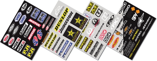 FACTORY EFFEX - 11-82120 - Iron-On Jersey Sponsor Kit
