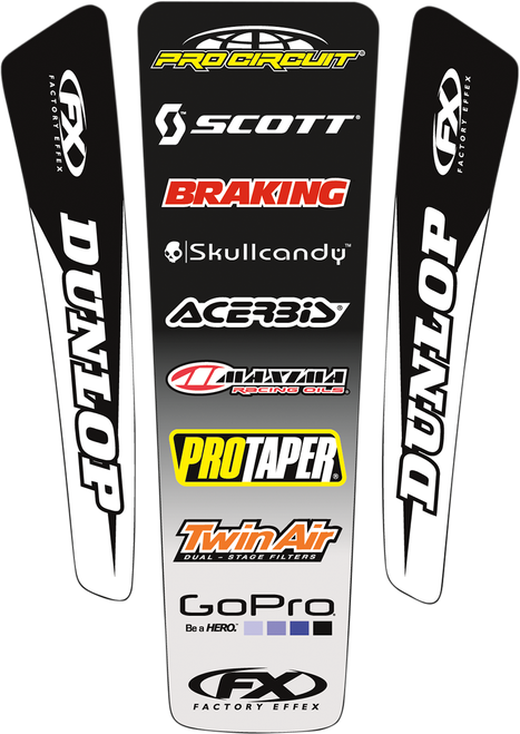 FACTORY EFFEX - 16-32020 - Rear Fender Decal Kit - Universal 2