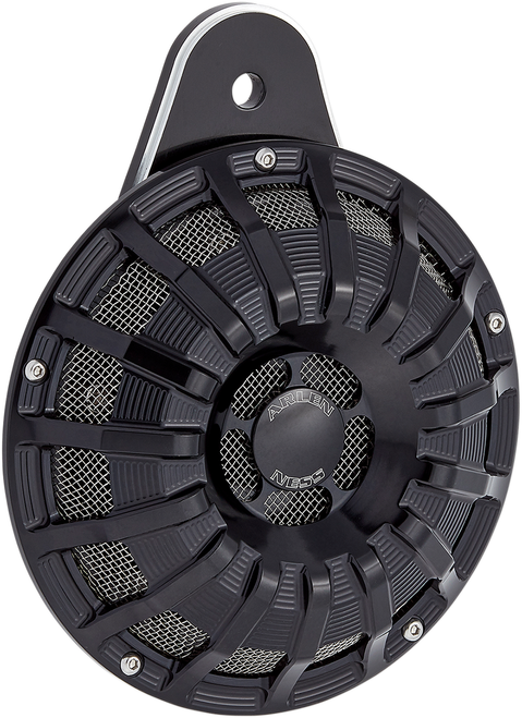 ARLEN NESS - 70-260 - Custom Horn - 15 Spoke - Black - Big Twin