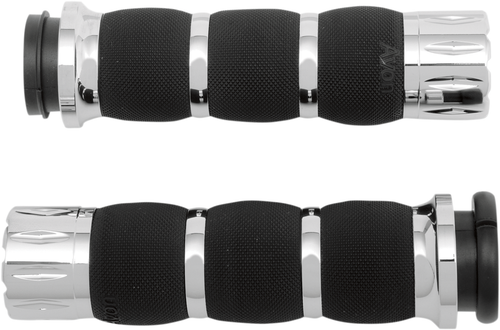 AVON GRIPS - AIR-90-FLY-RIV - Rival Air Cushioned Grips - TBW - Chrome