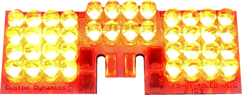 CUSTOM DYNAMICS - GEN-FT-R-RUN - LED Fender Tip Boards - Red