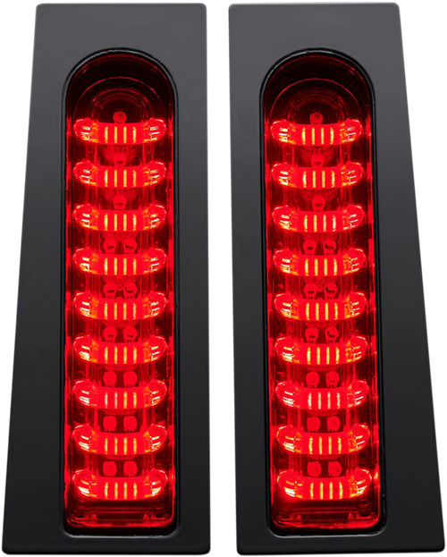 CUSTOM DYNAMICS - PB-FILL-R-B - ProBEAM Fillerz Lights - Red - Gloss Black