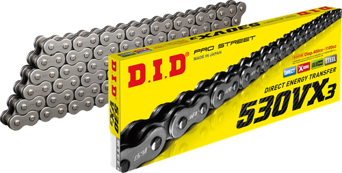 DID - M530VX3X100ZB - 530 VX3 - Drive Chain - 100 Links - Natural